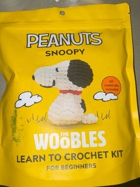 Peanuts Crochet Snoopy Craft Kit - Yellow